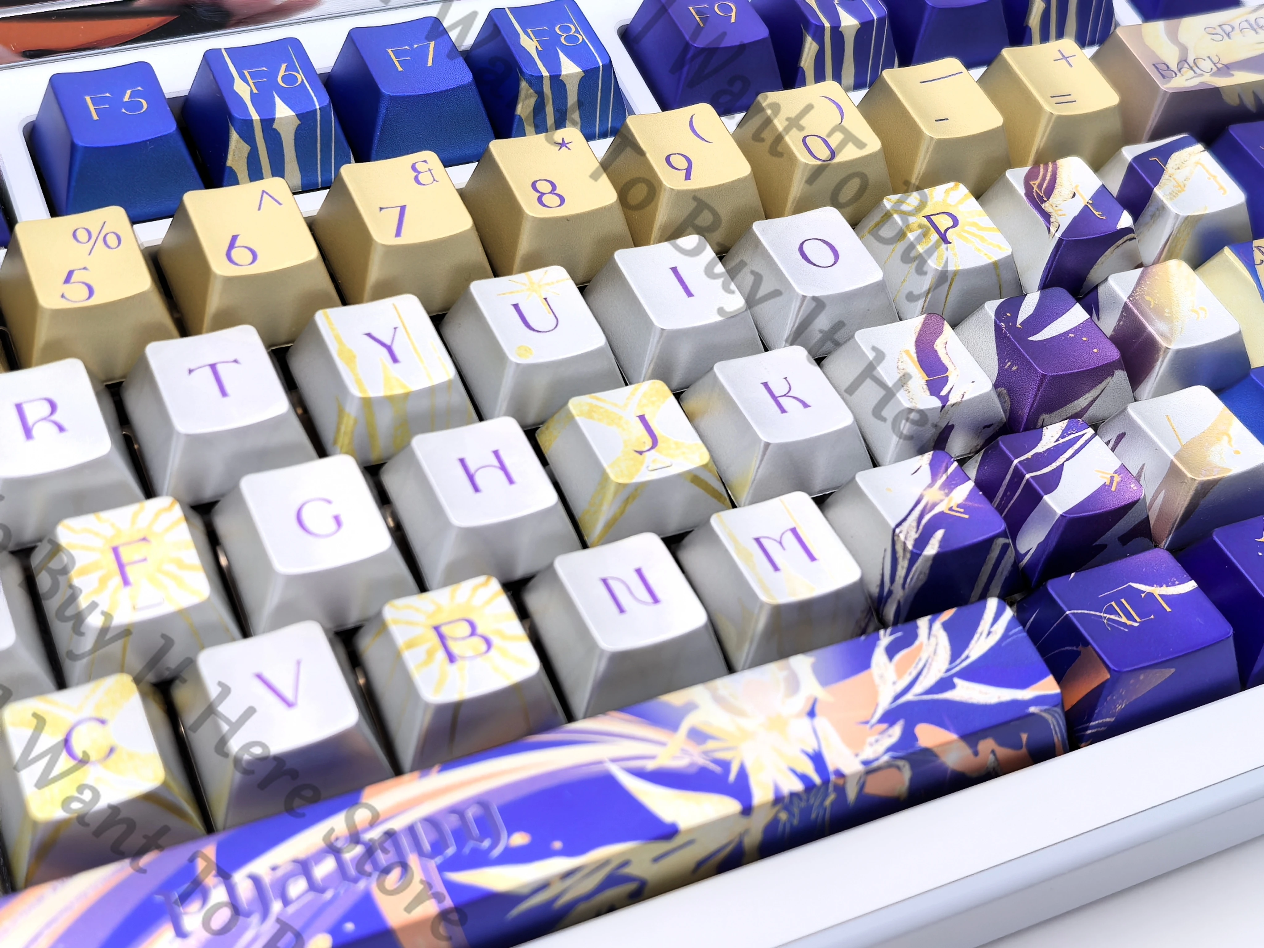 

Anime Honkai: Star Rail Phainon Cosplay Cartoon Metallic Paint Keyboard Cap Ornament Accessory Mechanical Keycap Halloween Gift