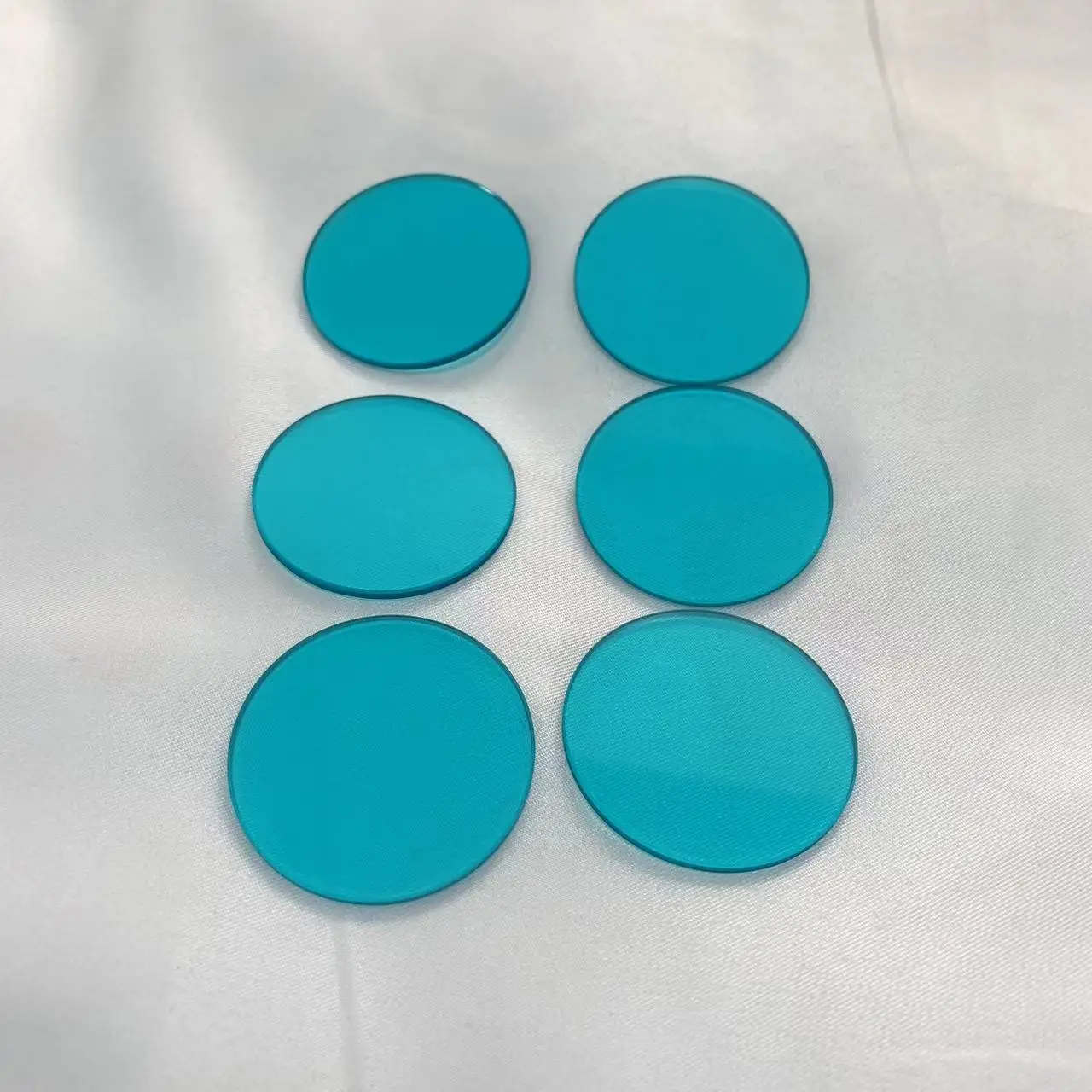 30Pcs Total Size Round 40mm And 2mm Thick Blue Glass IR Cut Filter QB21 BG38