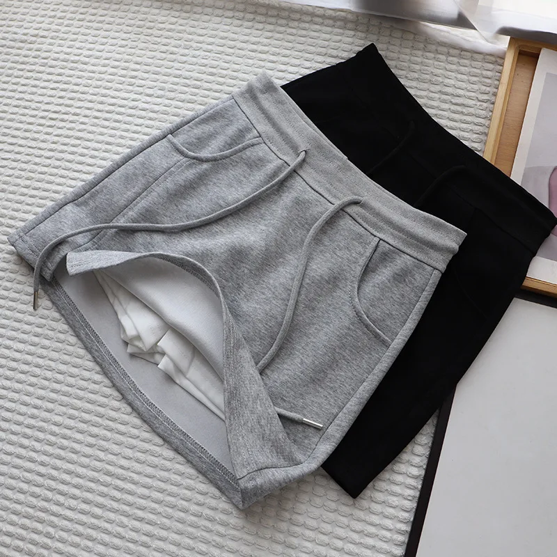 

ay A-Line Skirt Women's High Waist Bodycon ort Skirts Summer Sport Sle Cotton Pure Color BM f Skirt