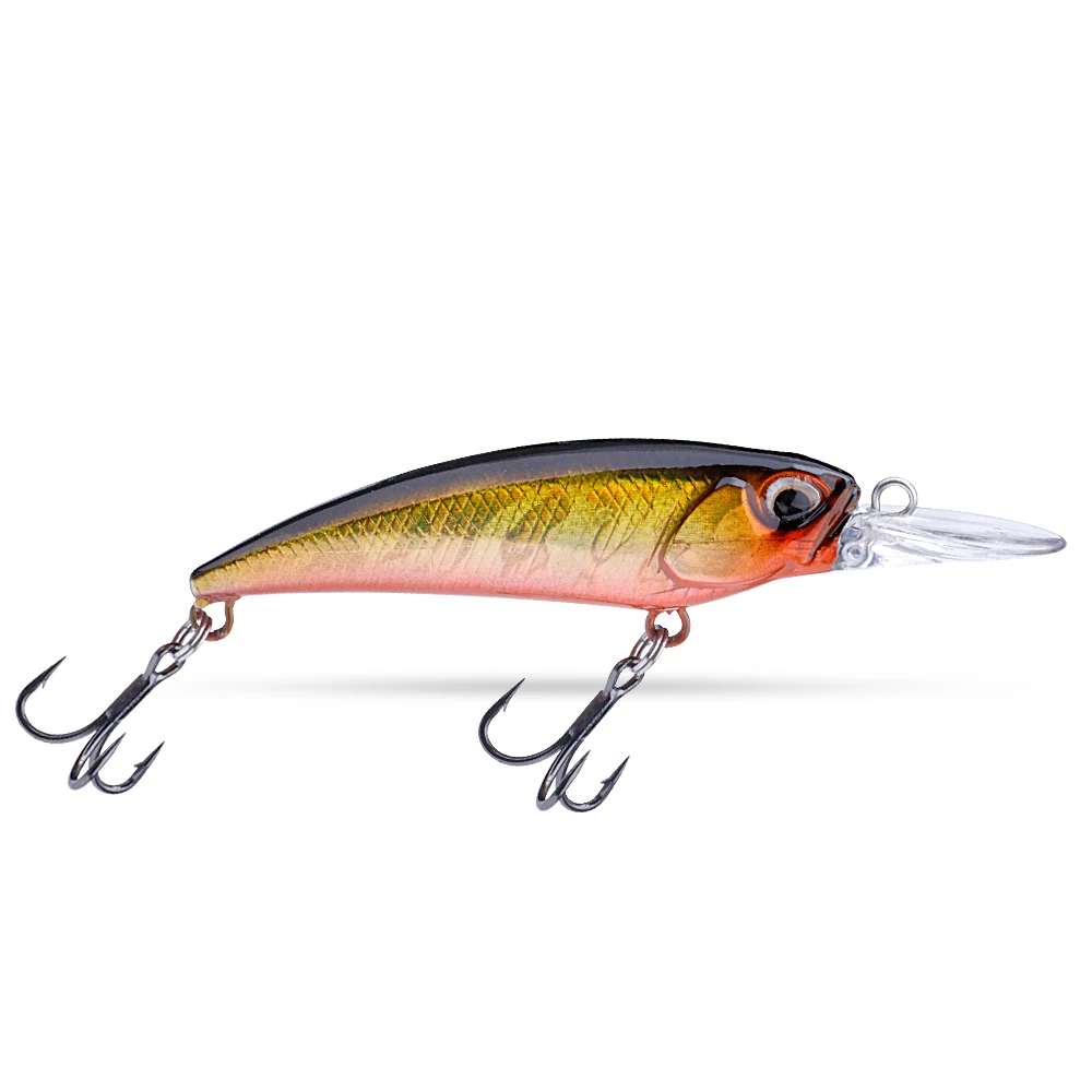 Agoie Bass Minnow Fishing Lures 78mm 5g Jerkbait Tonąca przynęta Twarde przynęty Crankbait na pstrąga sum Musky Bluegill Fishing Plug — zdjęcie 2