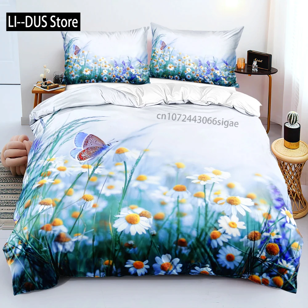 

Gold Black Flowers Bedding Set,Duvet Cover Comforter Bed Set Quilt Cover Pillowcase,King Queen Twin Size Boys Girls Adults