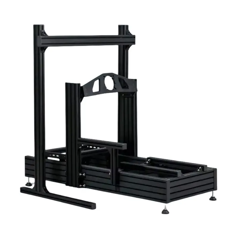 Full Racing Simulator Cockpit Aluminum Sim Racing Cockpit Seat Stand Sim Racing Cockpit With Monitor Stand Sports