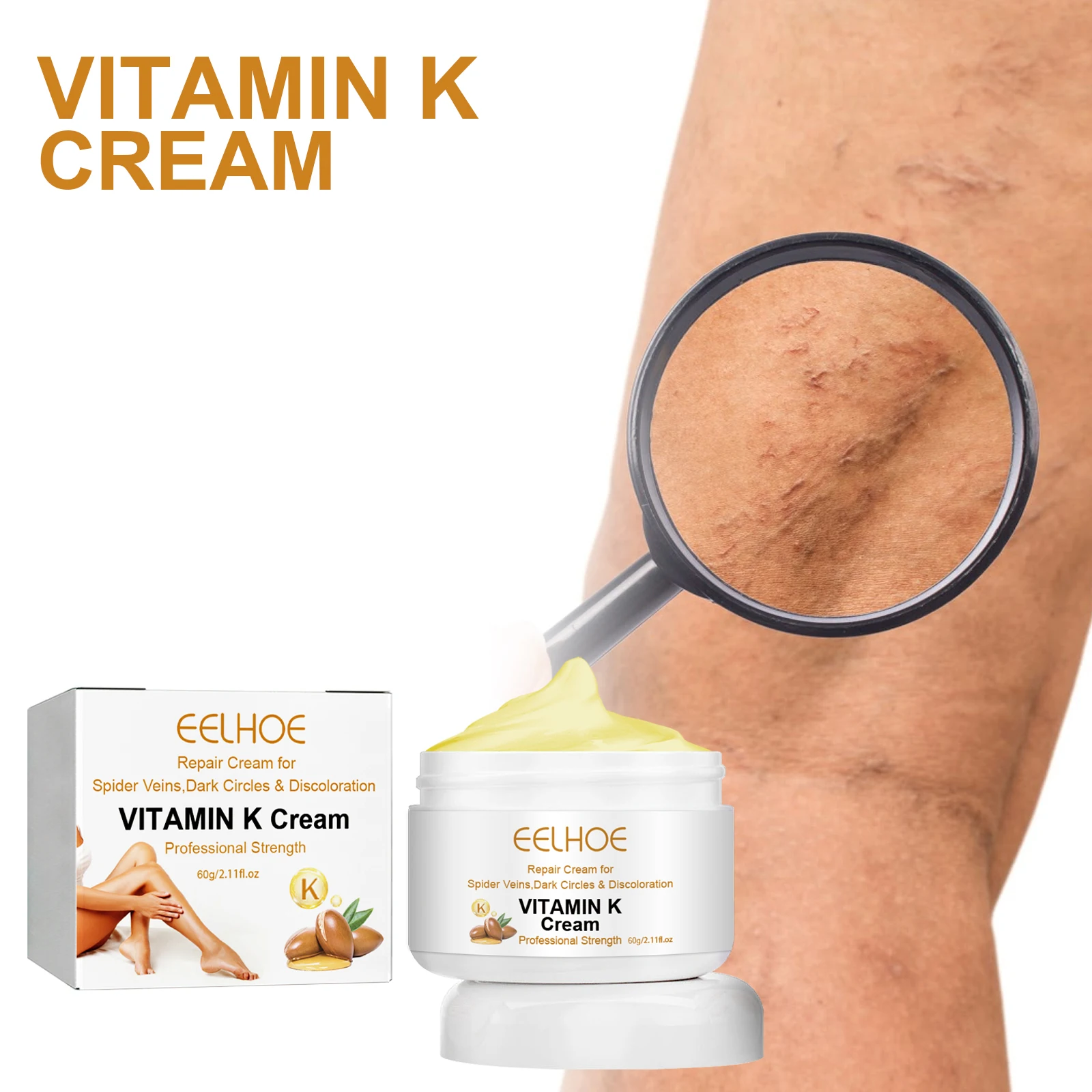 

Крем с витамином К: уход за кожей, снятие боли в ногах, отеков, варикозного расширения вен и венозного массажного крема