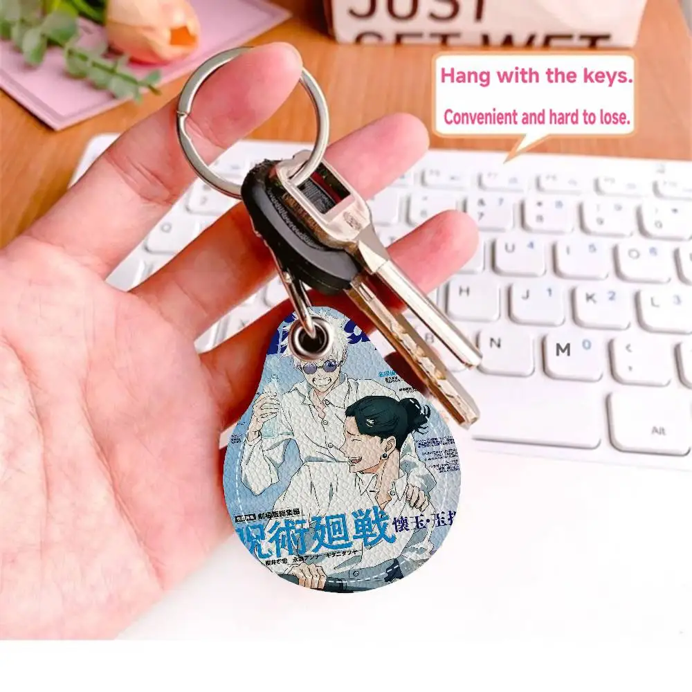 الكلاسيكية اليابان أنيمي Jujutsu Kaisen قطرة الماء بطاقة الوصول حافظة مكافحة خسر بصمة واقية حامل بطاقة المفاتيح مكافحة السقوط #3