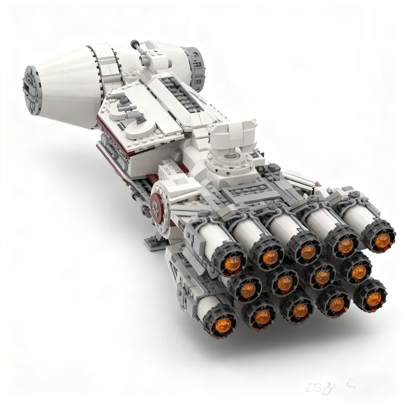 2341pcs MOC Star Battle Corellian Corvette CR-90 Tantive IV Rebel Blockade Runner Model Building Blocks Christmas Gift Toy Craft