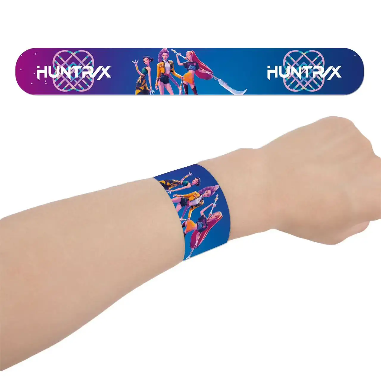 Kpop شيطان الصيادين صفعة سوار الاطفال K-POP عيد ميلاد الديكور أنيمي معصمه الطفل مطاردة شريط للرسغ لعبة الأولاد حفلة عيد ميلاد