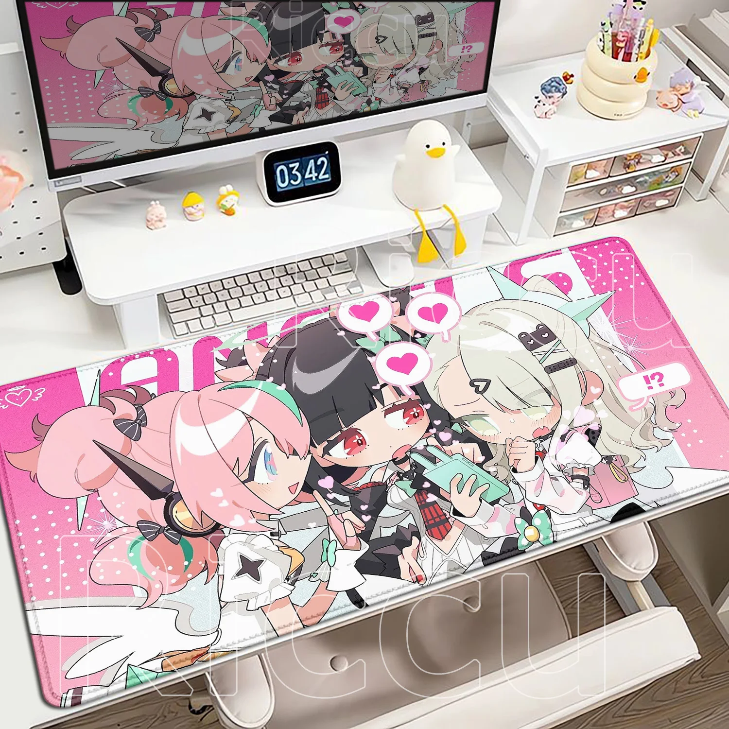 New Pretty Cute Zenless Zone Zero Mouse Mat Anime Girl Zzz Aria Chinatsu Desk Mat Large Gaming Mousepad Xxl Office PC Mouse Pad