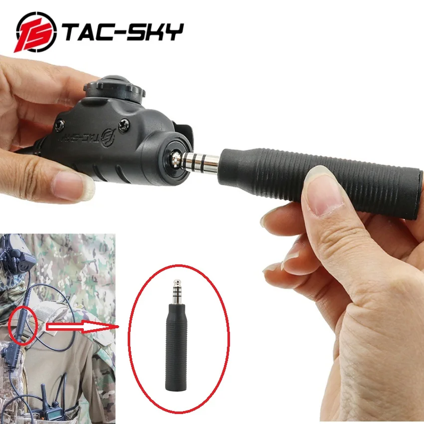 TAC-SKY Is Suitable for COMTC SORDN Hearing Protection U-174 NATO/military-to-civilian Tactical Headset PTT Adapter.