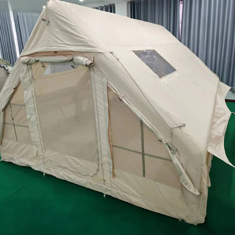 Luxury Big Canvas  unnel Camping House Inflatable Camping  House 2-8 Person  Outdoor Air Dome Tent