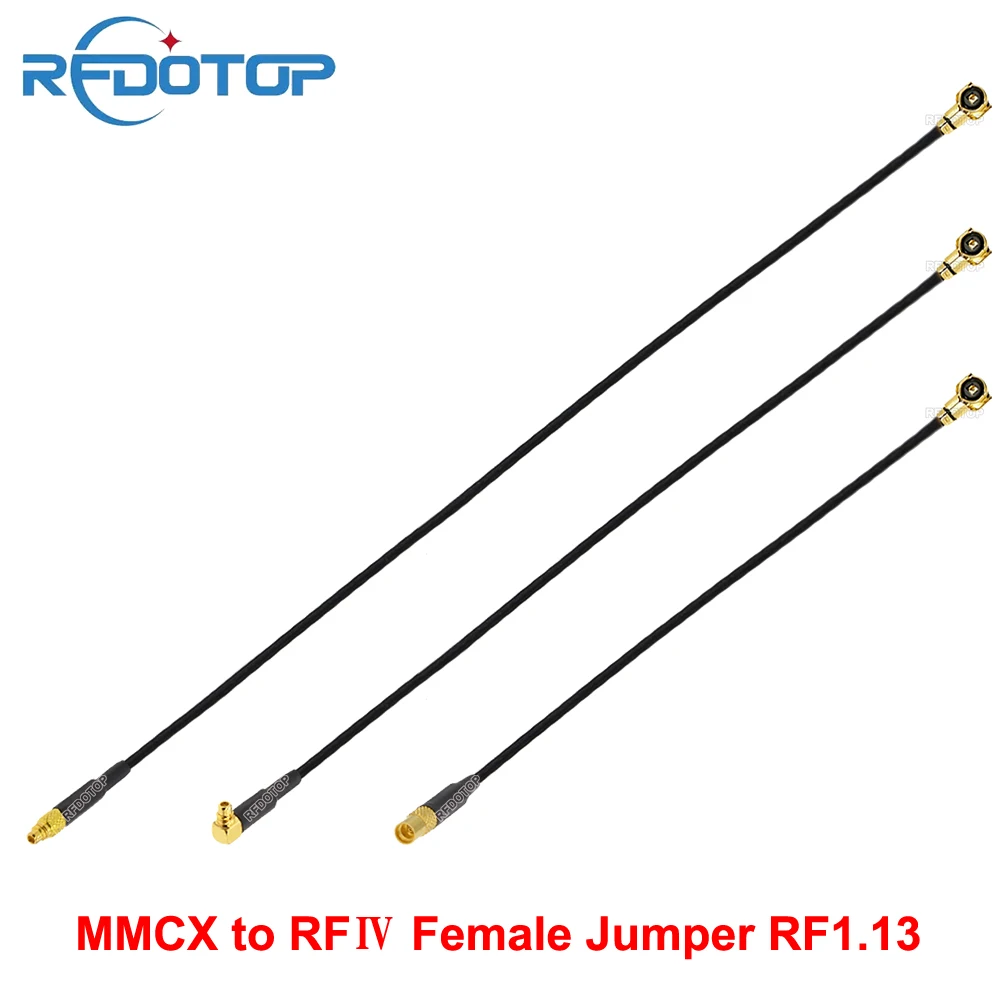 10PCS MMCX Male/Female Connector to uFL/IPX4/MHF-4 Female RF1.13 Cable Extension Pigtail IPX-MMCX Wifi Radio Antenna RFⅣ Jumper