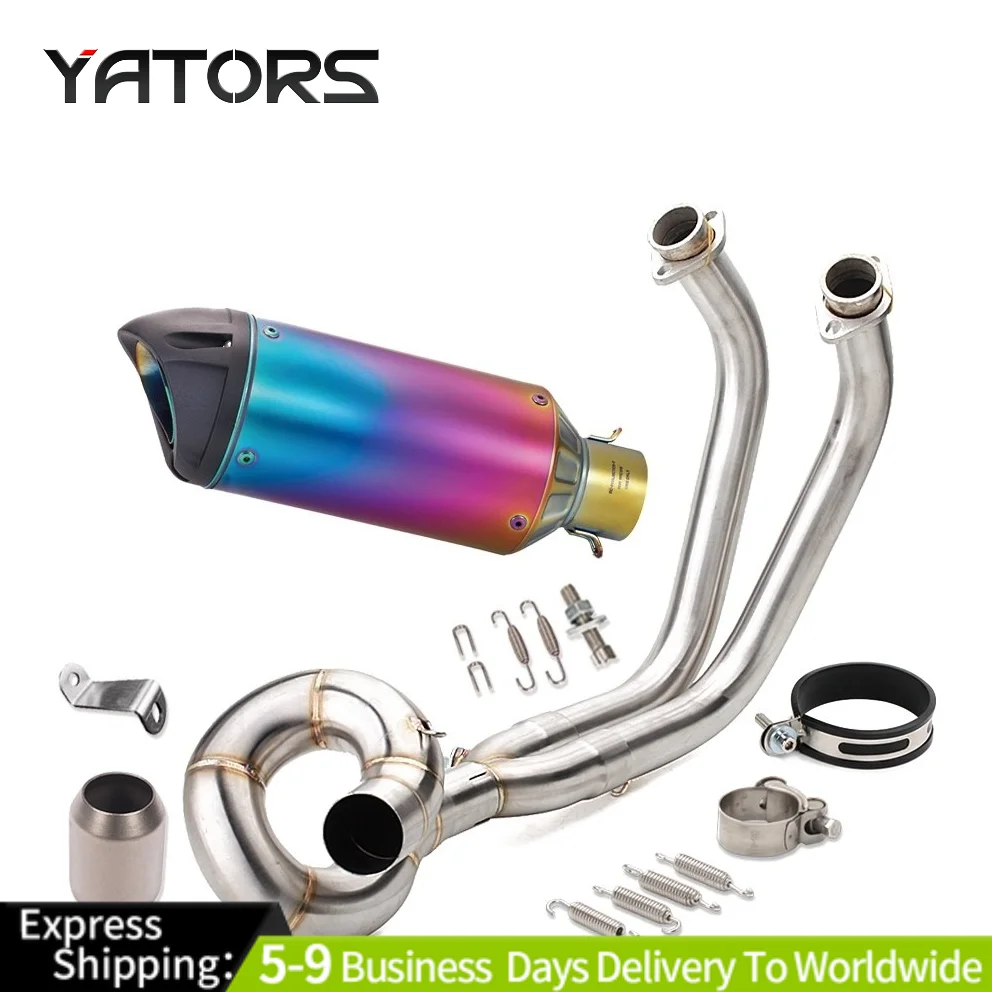 

For Kawasaki Z650 Ninja 650 2017-23 Exhaust System Header Pipe + Colored Muffler Exhausts Pipes