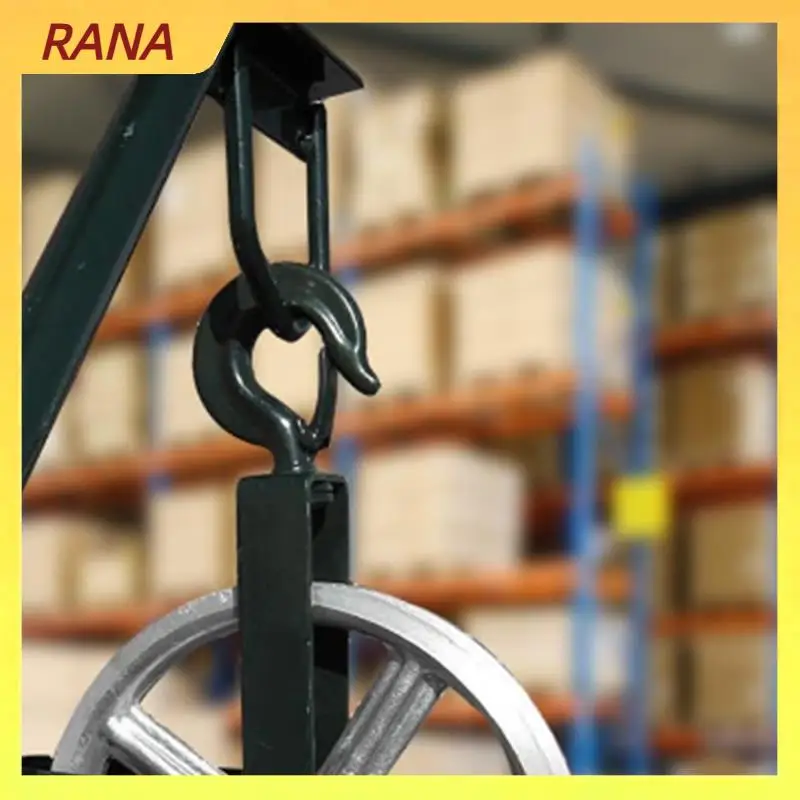 RANA Puleggia per paranco per impalcature, puleggia per ruota per impalcature, puleggia con gancio per scaletta per sollevare con corda, strumento per asciugare i vestiti