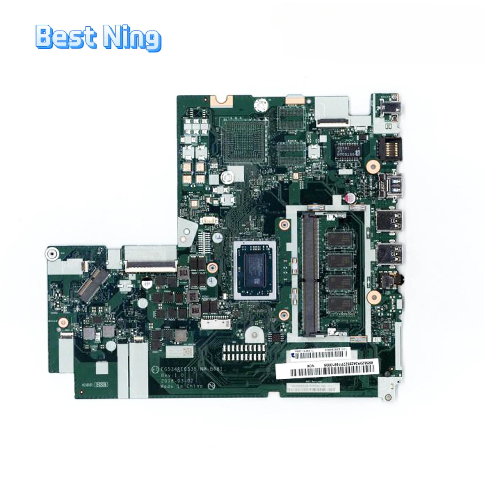 

For Lenovo Ideapad 330-15ARR Laptop Motherboard NM-B681 Mainboard with R3-2200U R5-2500U 4G RAM 5B20R56763