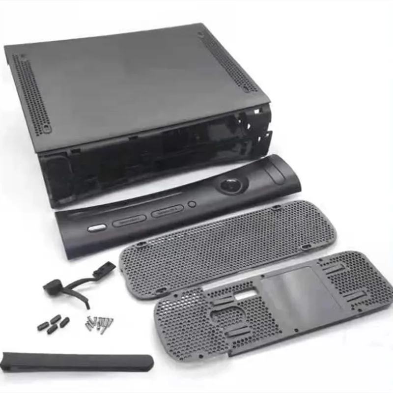 xsボックス360の交換用ケースワイドコンソールフル保護シェル白黒新品