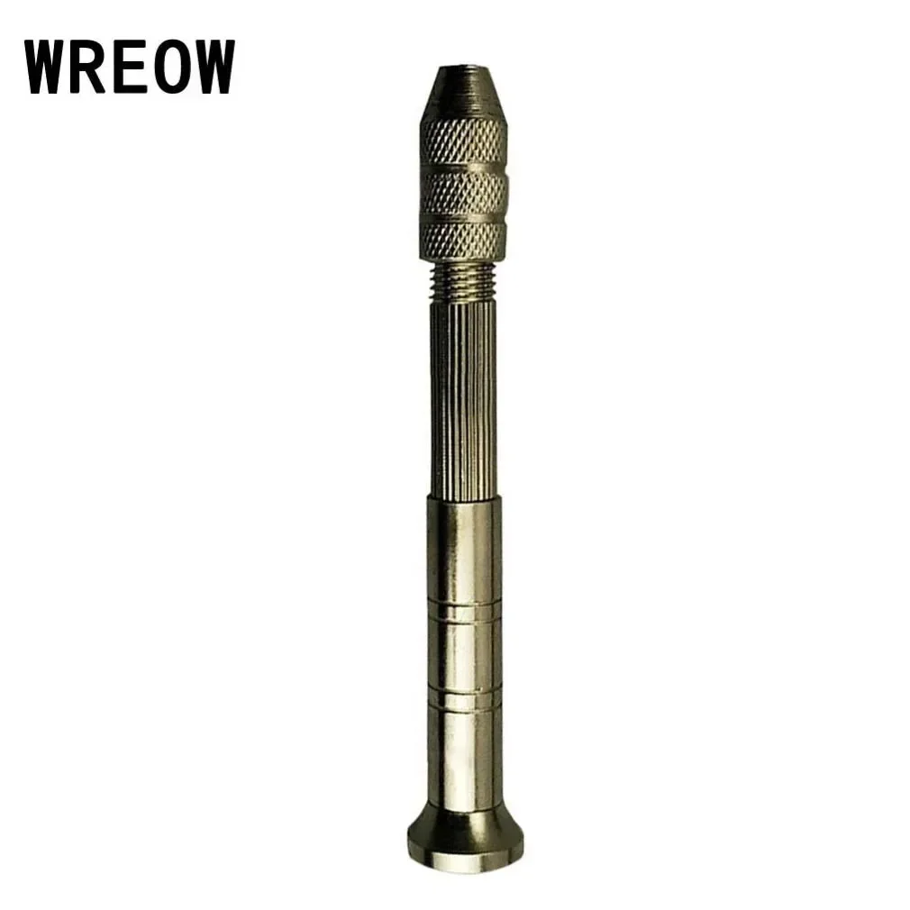 Micro Aluminum Hand Drill Drilling Chuck Twist Drill Bit Repair Hand Tool Woodworking Manual Drilling Hole Rotary Tools WREOW