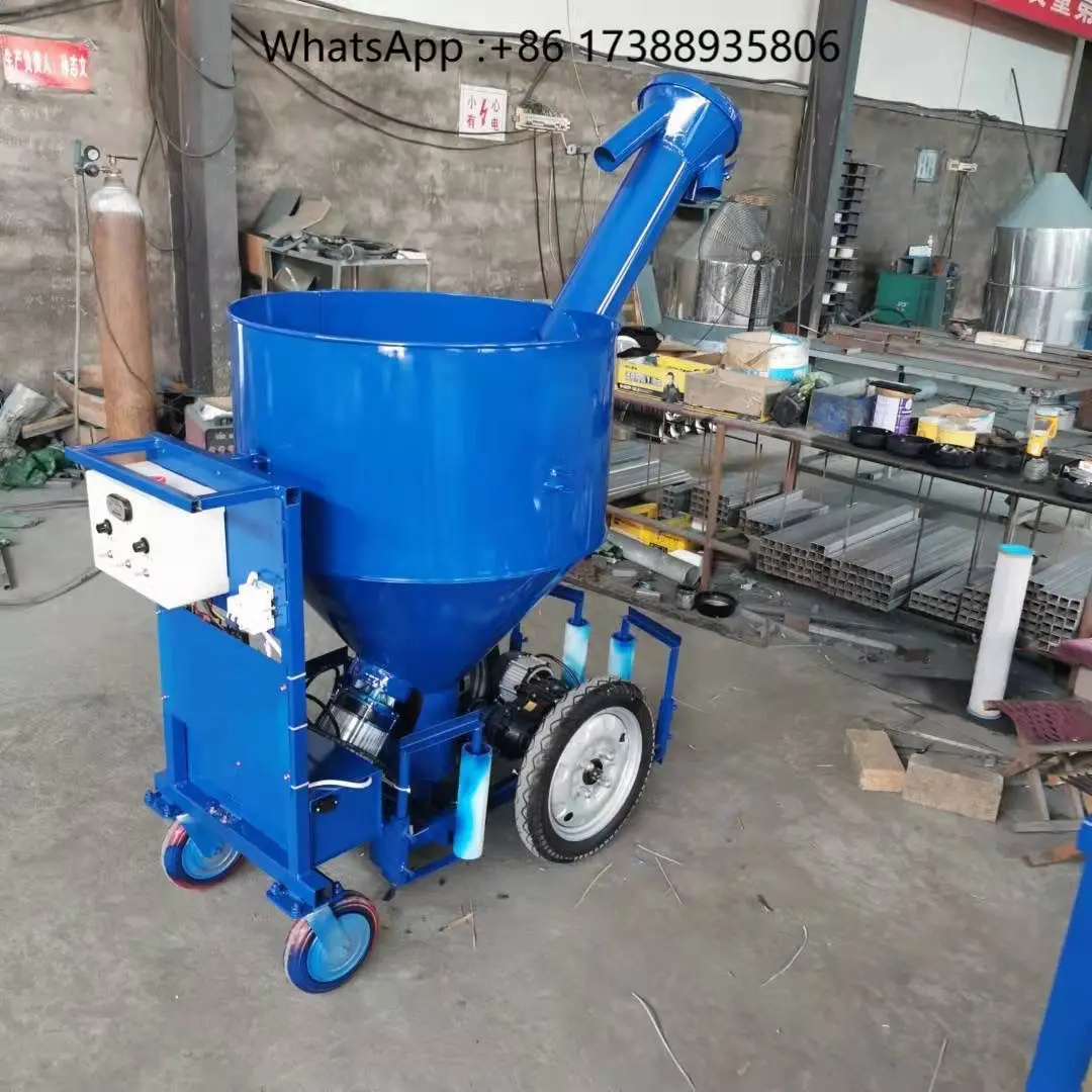 Chicken Farm Equipment Feeding Car Poultry Chicken Cage Feeder Trolley Truck Animal Feed Machine Chicken Calf Feeder Car