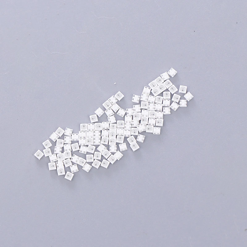 100Pcs WS2812B 2020 LED Chip Mini White PCB RGB Full Color LED Chip DC5V For LED Strip Screen