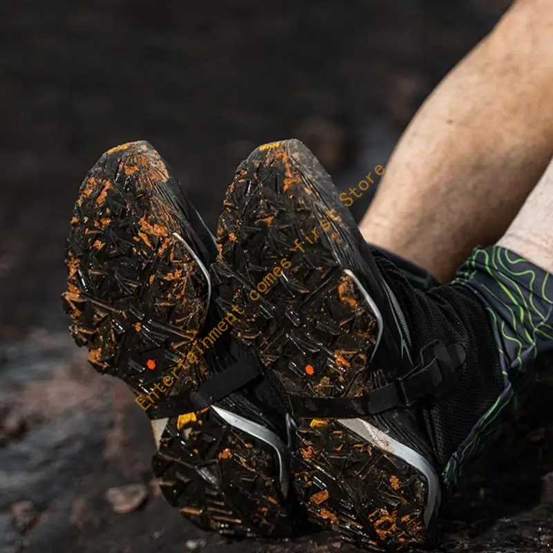 Adjustable Tear Resistant Hiking Gaiters Light Weight Shoe Gaiters for Men & Women 55KD