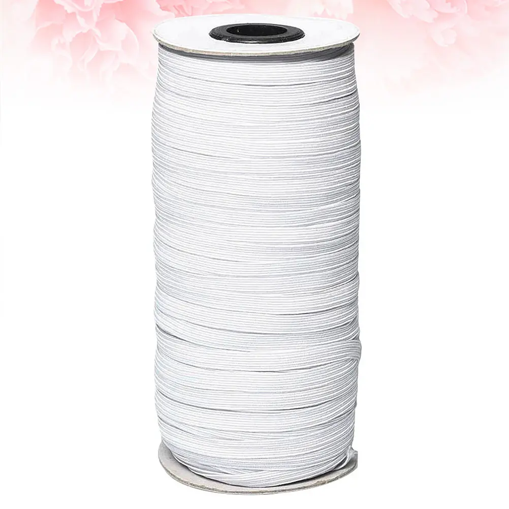 1 Roll 3Mm X 144 Yards High-Quality Elastic Band for Mask Replacement Soft Stretchy Comfortable DIY Costume Clothing Accessory
