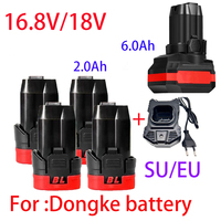 16.8V/18V 100% New 6.0Ah Battery for Dongke JAVN Battery, Brushless Small Steel Gun, Starter, Brushless Lithium Battery Starter