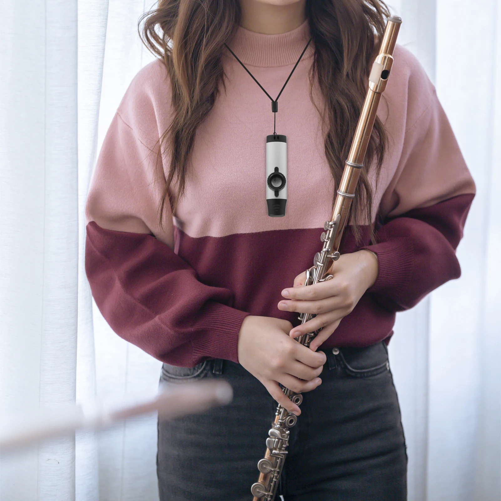 

Aluminium Alloy Kazoo Musical Instrument Portable Simple Educational Toy Metal Flute Ukulele Guitar Partner Resonator Play