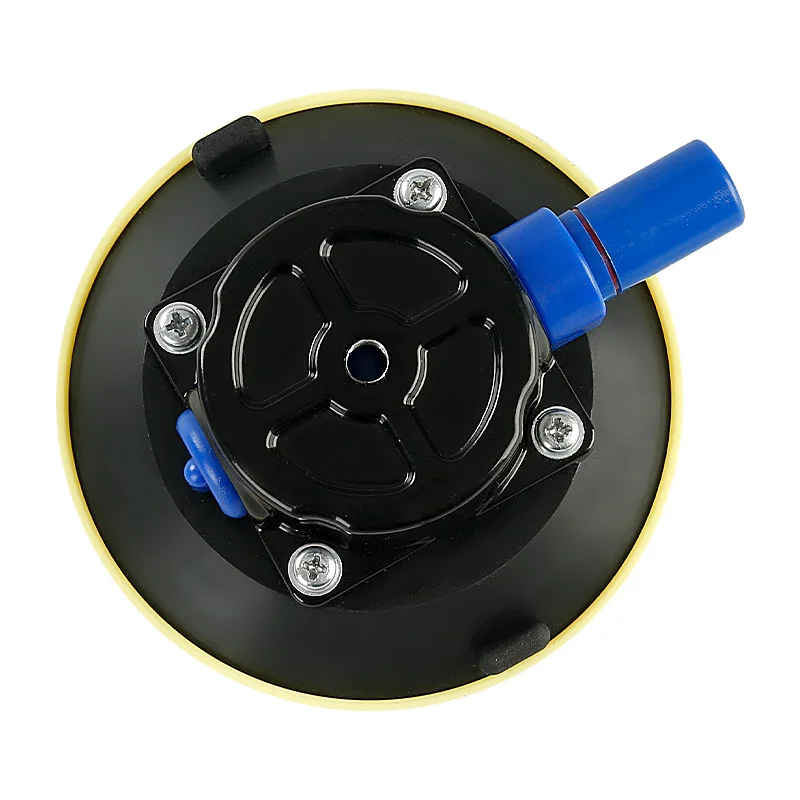 LOZLIN 4.5/6 Inch Hand Pump Vacuum Suction Cup Rubber Lifter with M6 M8 M10 G1/4 G3/8 Thread for Auto Repair Photography