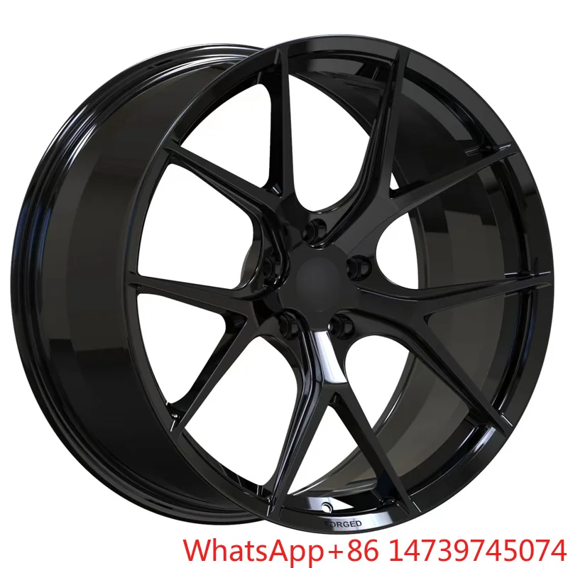 Gloss Black 1-piece Forged Wheels 5x114.3 20 22 Inch Concave Car Rim For Taycan 911 991 E-tron Gt C8 3F20,F30,F35,G20,G30,E9