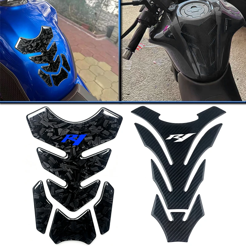 Fit For YZFR1 YZF R1 YZF-R1 R1M otorcycle Carbon Fiber 3D Oil Fuel Gas Tank Pad Decal Protector Sticker