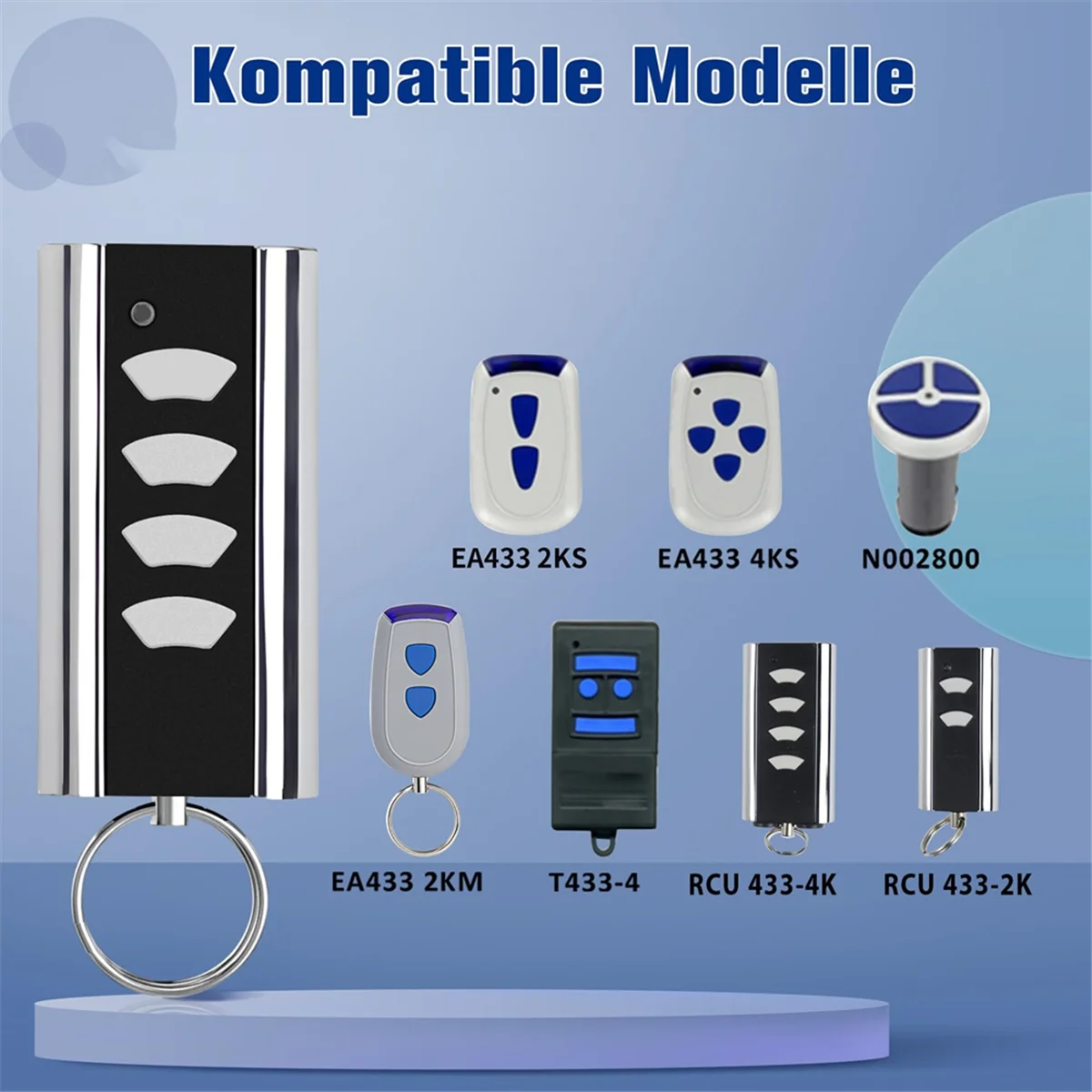 ABAC-Remote Control for Normstahl Entrematic RCU 433-4K,RCU 433-2K,EA433 2KM,433.92 Rolling Code Garage Remote Control 1 Pcs