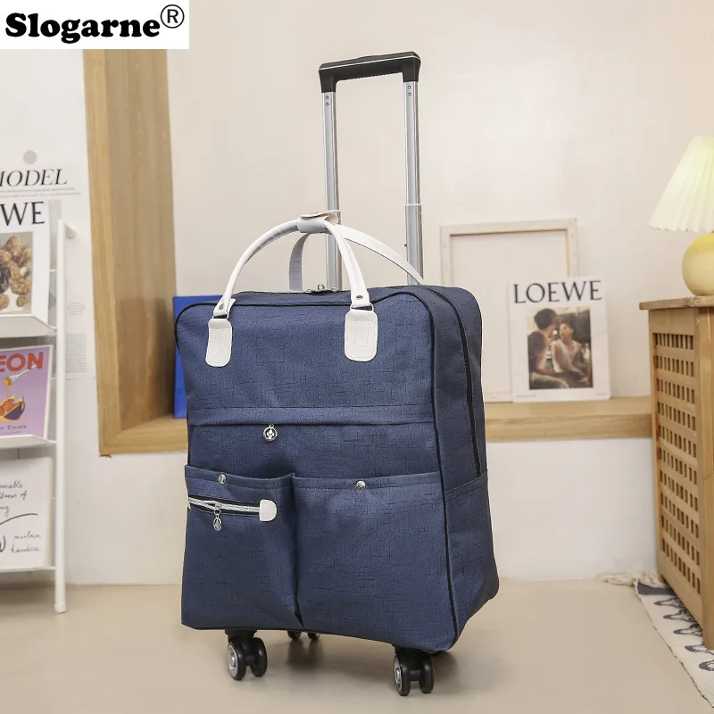

Trolley Travel Bag Universal Wheel Luggage Bag Convenient Boarding Bag Waterproof Travel Duffels Handbag Unisex Rolling Suitcase