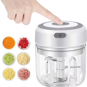 Mini Electric Knoblauch -Picker USB -Mahlen Knoblauch Masher Masher Langlebige resistente Maschine Ingwer Gemüse Küche Küche Küche 6 Hauptverkaufsmaschinen Crusher - №1