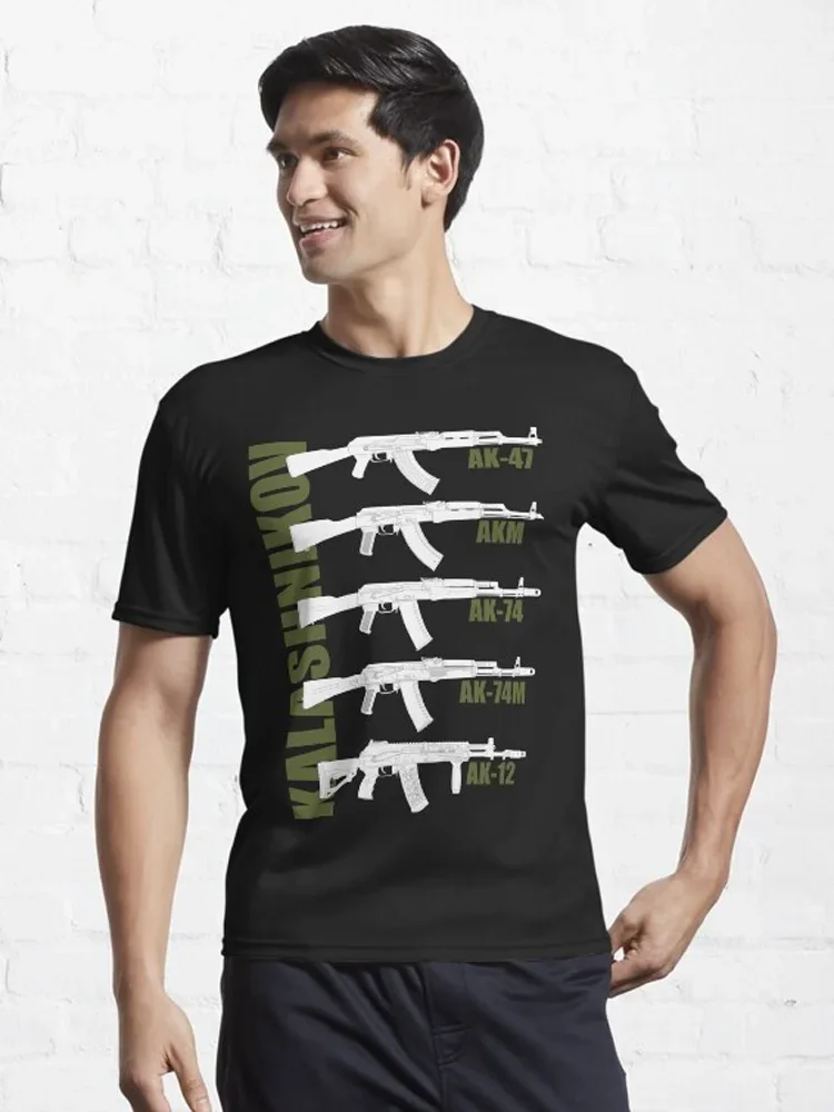 Generation of The Kalashnikov AK Series Assault Rifles T-Shirt 100% Cotton O-Neck Short Sleeve Casual Mens T-shirt Size S-3XL