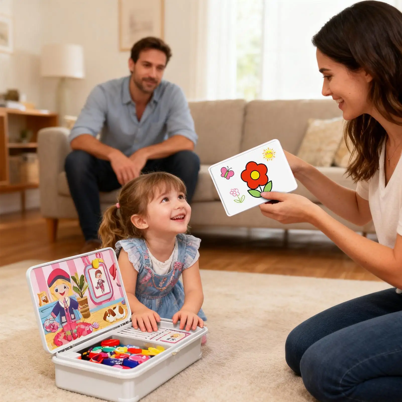 ตุ๊กตาแม่เหล็กแต่งตัวได้สองด้าน ของเล่นเสริมพัฒนาการสำหรับเด็ก ของเล่นเด็กชายเด็กหญิง สำหรับงานปาร์ตี้ในร่ม งานวันเกิด