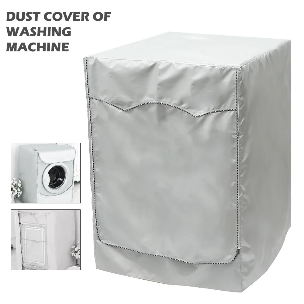 Full shading Sunscreen Washing machine cover Roller Dust Proof Cover Washing Machine Protective Dust Front Load Wash Dryer M-XL