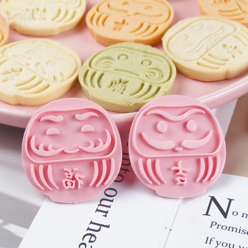 Cartoon Characters Cookie Cutter, Baking Tool, Cookie Stamps, Fondant Pastry Mould, Spring Festival, 10 Pcs