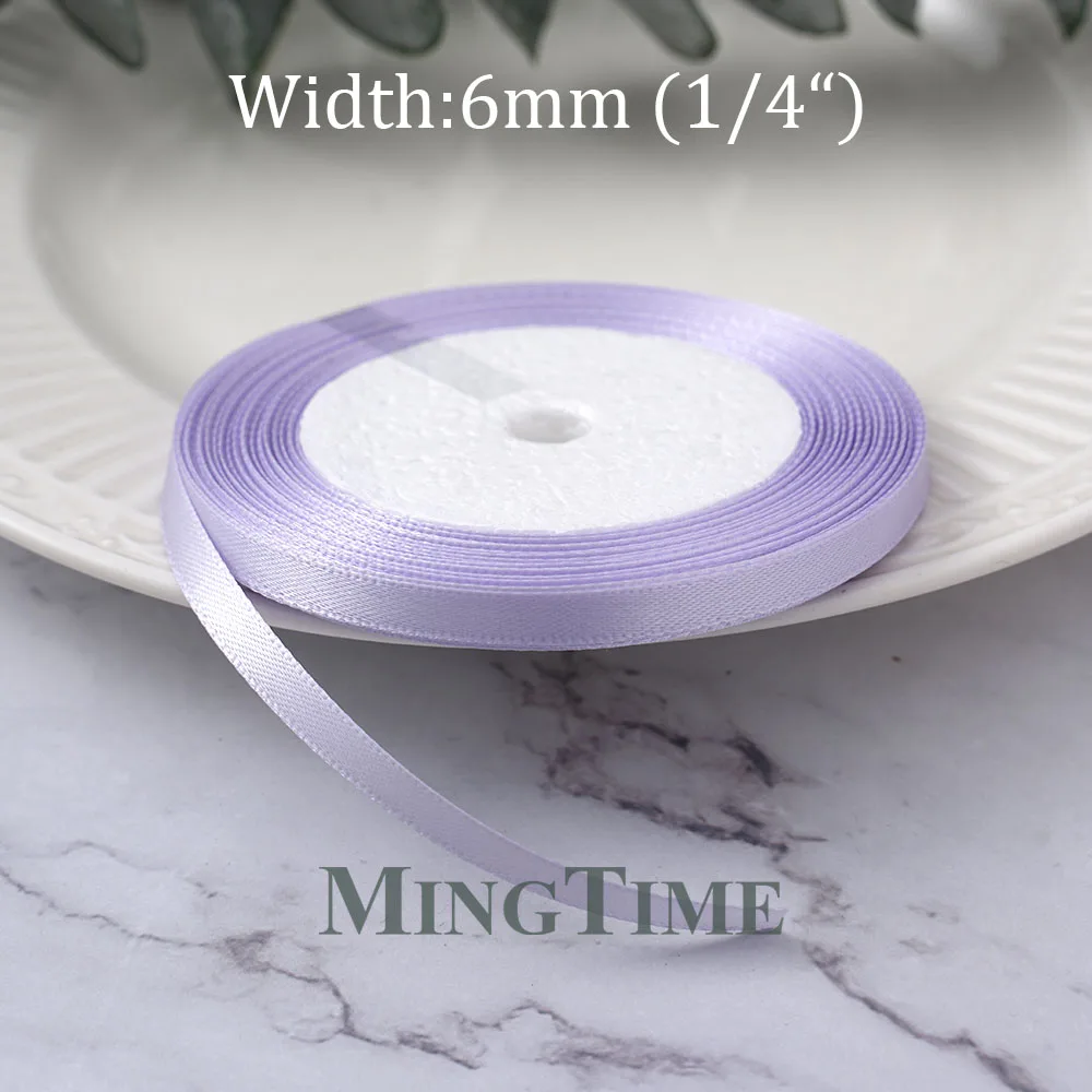 Lilac Satin Ribbon 25yards 6mm 10mm 15mm 25mm 38mm 50mm Sash Gift Bow Handmade DIY Craft Wedding Party Supply Decoration