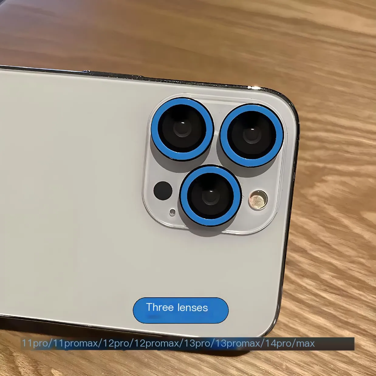 Protector de pantalla de lente de cámara noctilucente para iPhone 13 Pro Max, vidrio templado colorido, 15 Pro MAX 14pro