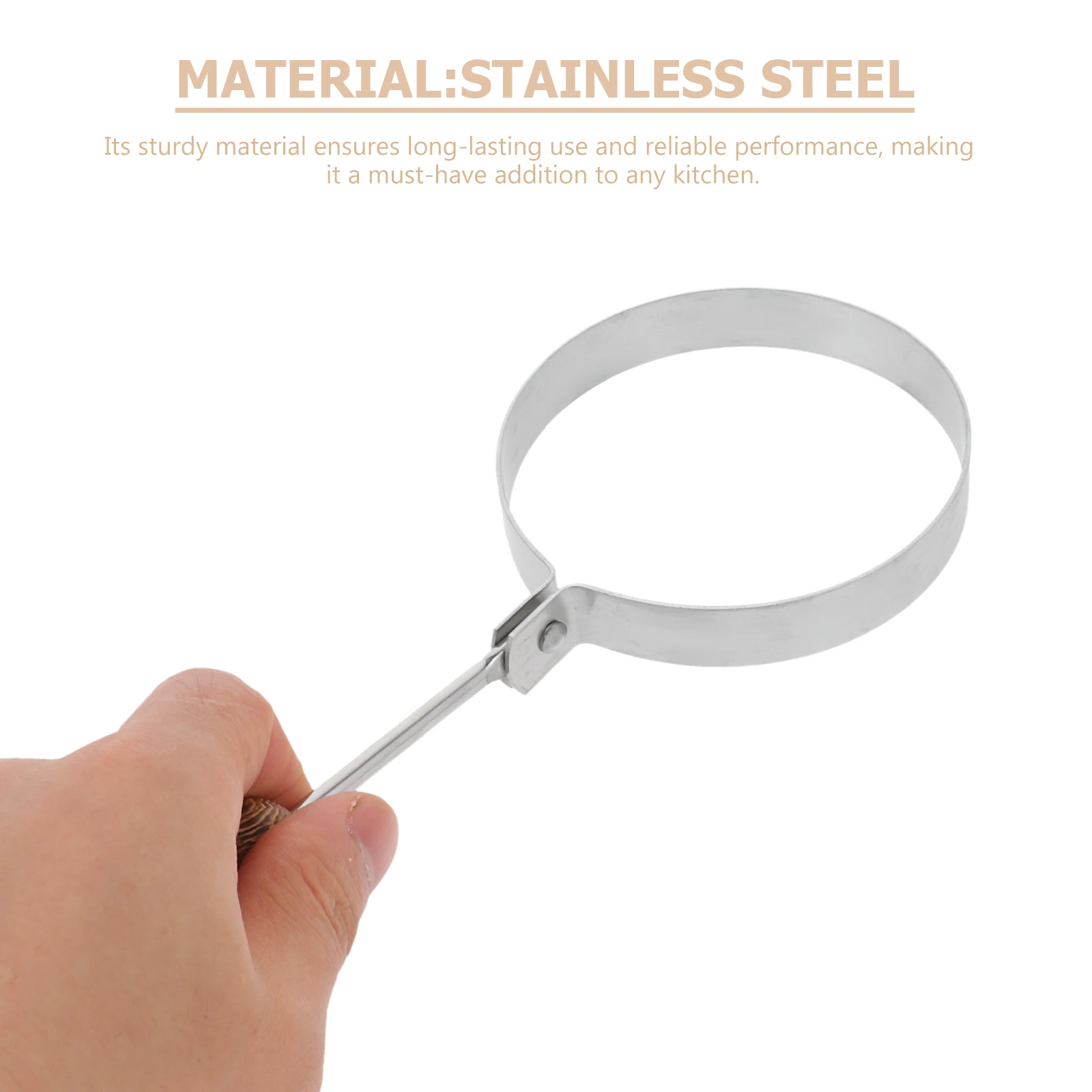 

Stainless Steel Frying Ring Nonstick Fried Egg Mold Breakfast Omelette Shaper Kitchen Cooking Tool Reusable Diy Egg Ring