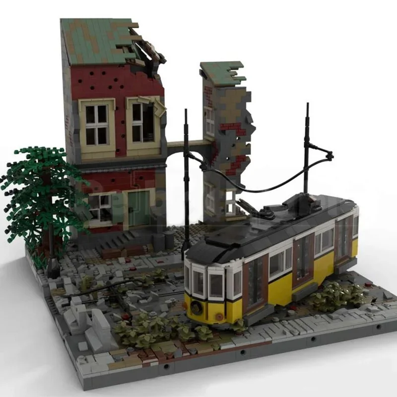 

3706PCS MOC Ruined Street Modular Building Blocks DIY Creative Assembly Educational Set For Model Enthusiasts & Play