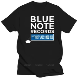 Czarna koszulka na letnią koszulkę marki NEU BLUE NOTE NOTE Records Jazz Music męska nowa koszulka do 3XL modny nadruk koszulki