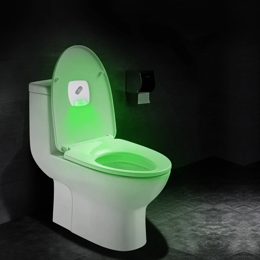 

Toilet Light Sensor LED Night Lamp Motion Automatic Human Body Induction Toilet Lid Lamp Eco Friendly Energy Saver