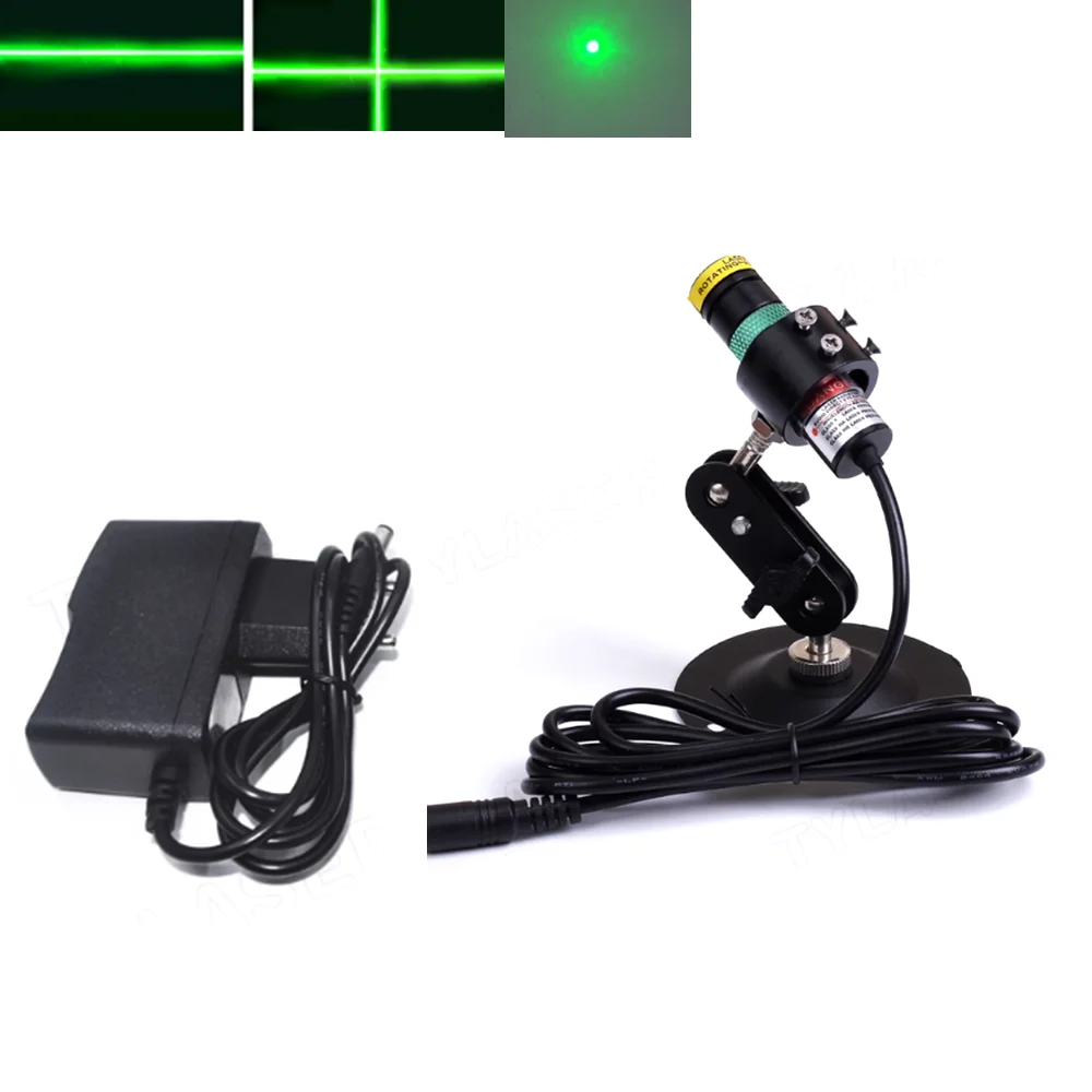 

Adjustable 520nm Green Dot/Line/Cross 10/30/50/80/135mW Laser Module sight long-range laser industrial laser module