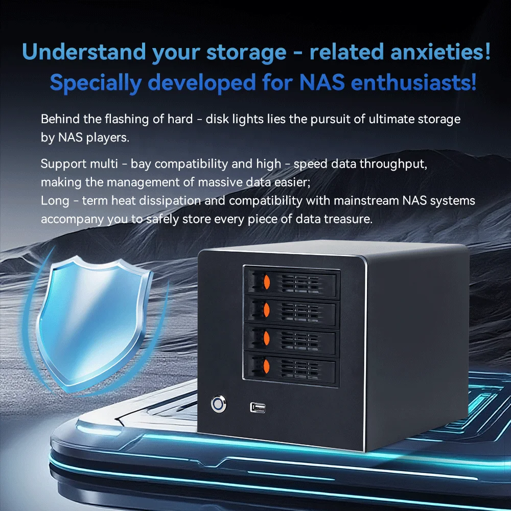 4/6/8 SATA Bays NAS Mini PC Intel N100 N150 2.5G I226V 10G AQC 3LAN Ethernet RAID Network Attached Storage Server