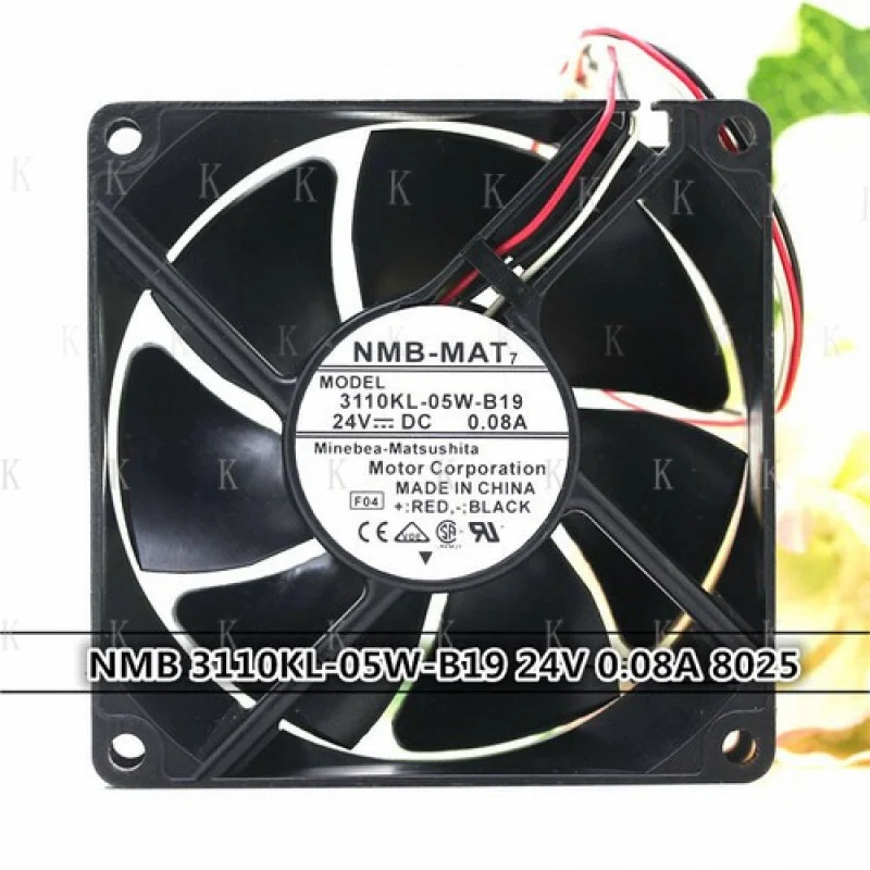 C  FOR  NMB 3110KL-05W-B19 24V 0.08A 8025 8cm 3 line stop alarm inverter fan