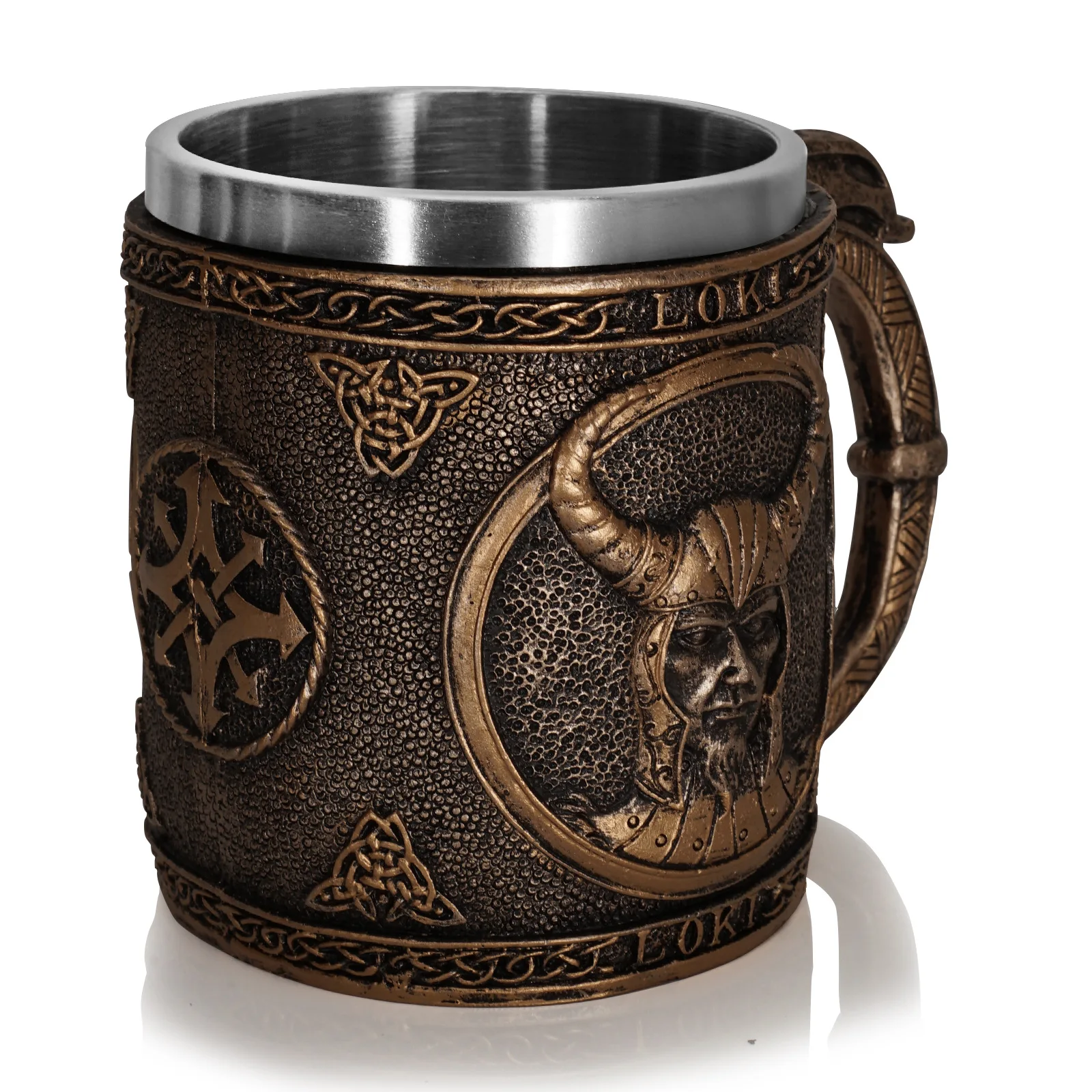 New Nordic Viking Loki Tankard Dragon Scandinavian Mug Nordic Beer Cup