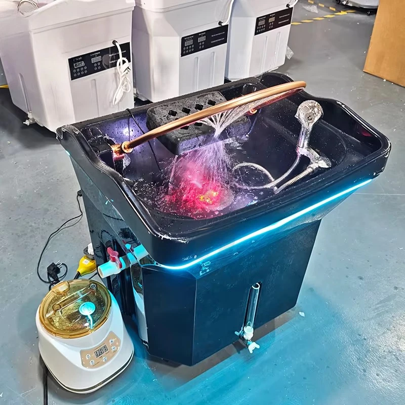 Beauty Salon Latest Shampoo Spa Pipeless Portable Shampoo Basin Sink with Water Tank Head Spa