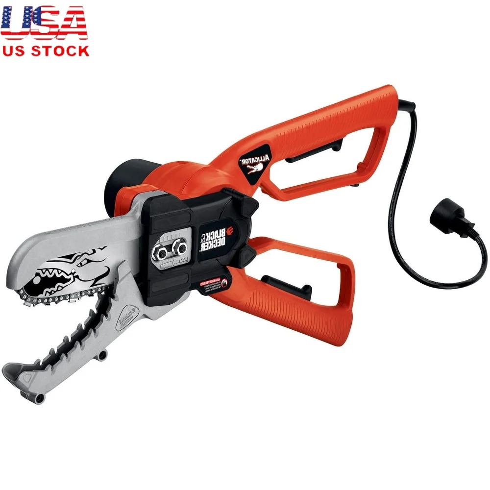 

LP1000 4.5A Electric Chain Saw Alligator Lopper Pruning Tool Branches up to 4 Inch Heavy Duty Cutting Bar and Chain