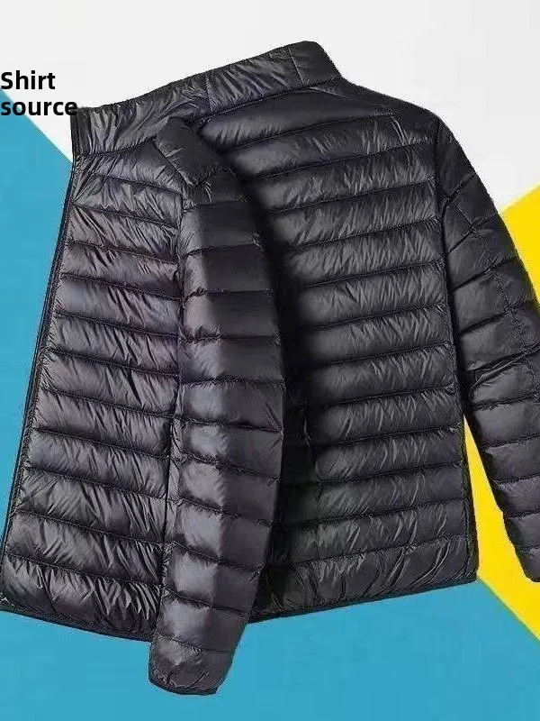 

Легкая утепленная хлопковая куртка с капюшоном для мужчин, модная новинка зимы 2025, повседневная одежда с элементом декора в виде узла