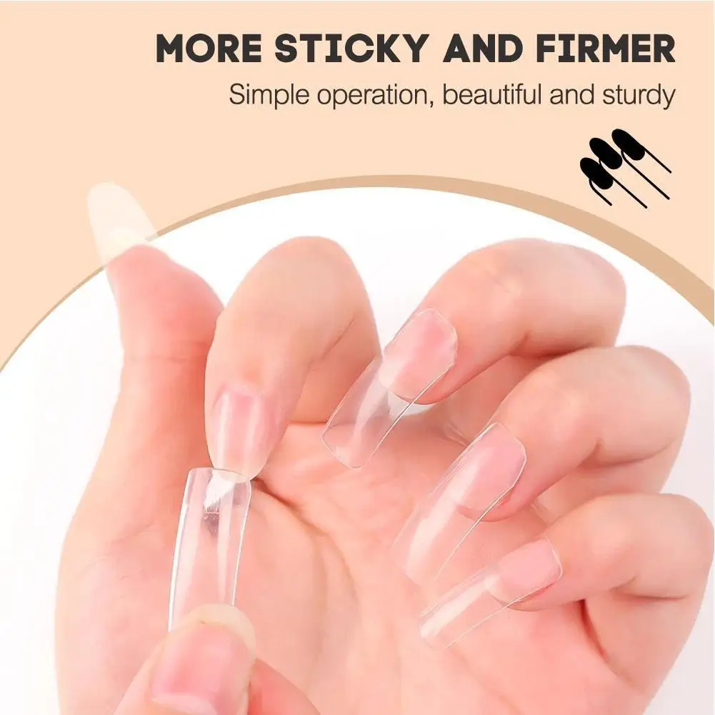2024 New High-end Solid Patch Gel Wearable Nail Peelable Patch Gel Adhesive For Fake Nail Polishing Solid State Chip Adhesi P8X7 image 2