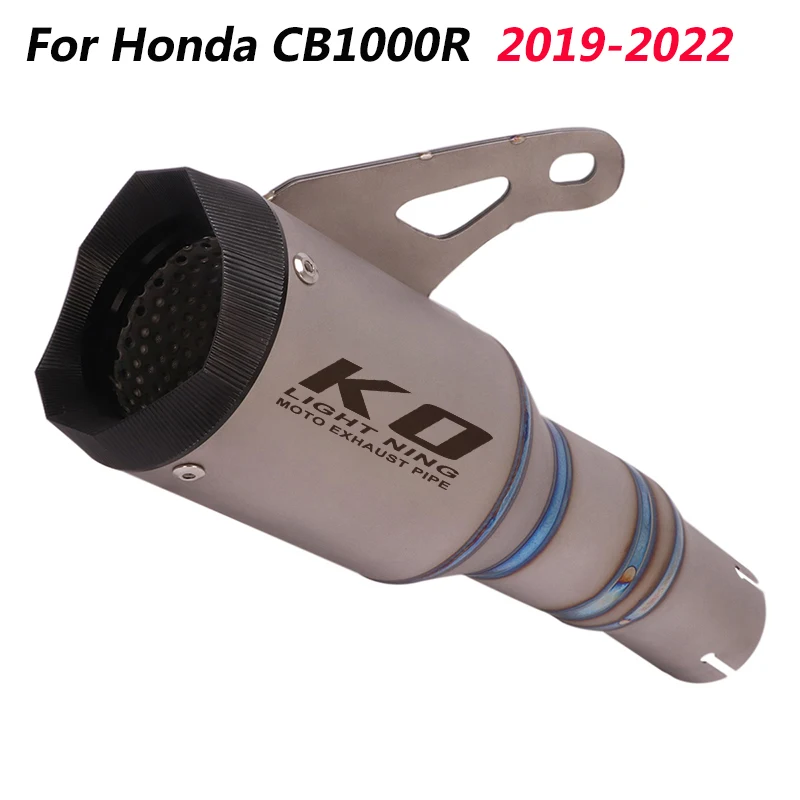 

Slip On Motorcycle Middle Connect Pipe And Exhaust Muffler Titanium Alloy Exhaust System For Honda CB1000R 2019-2022